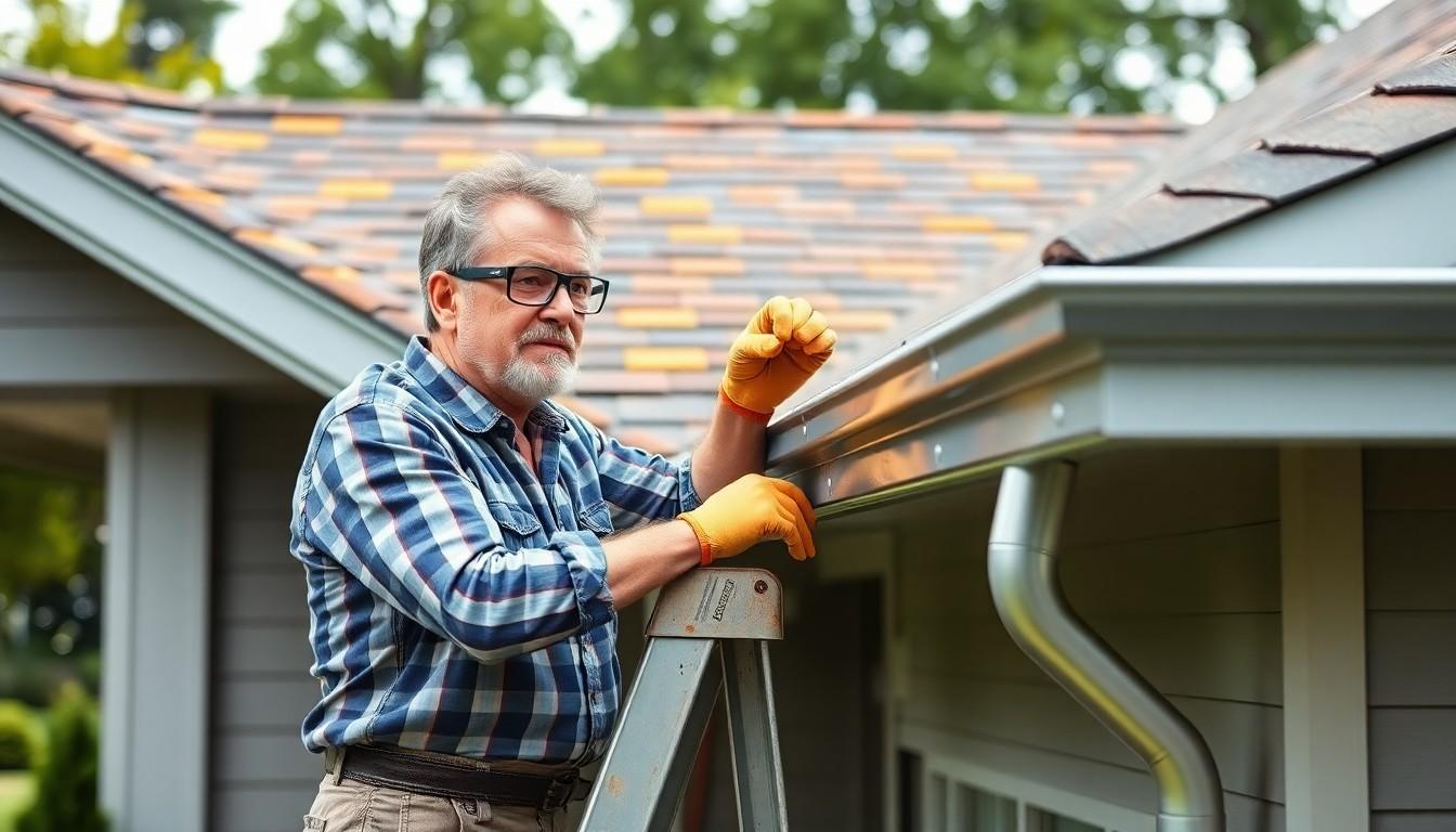 Install Metal Gutters