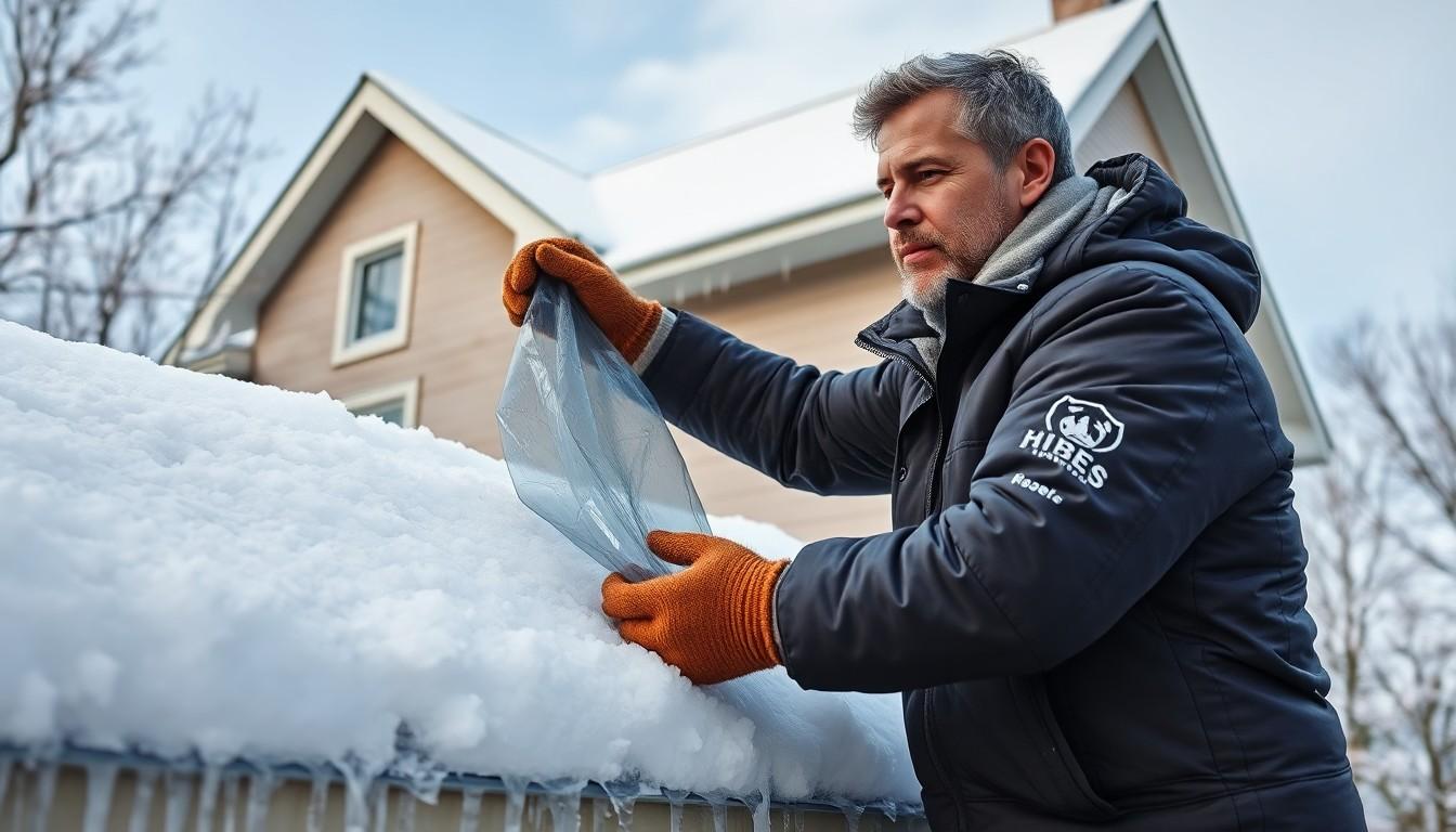 Install Ice Dam Barrier