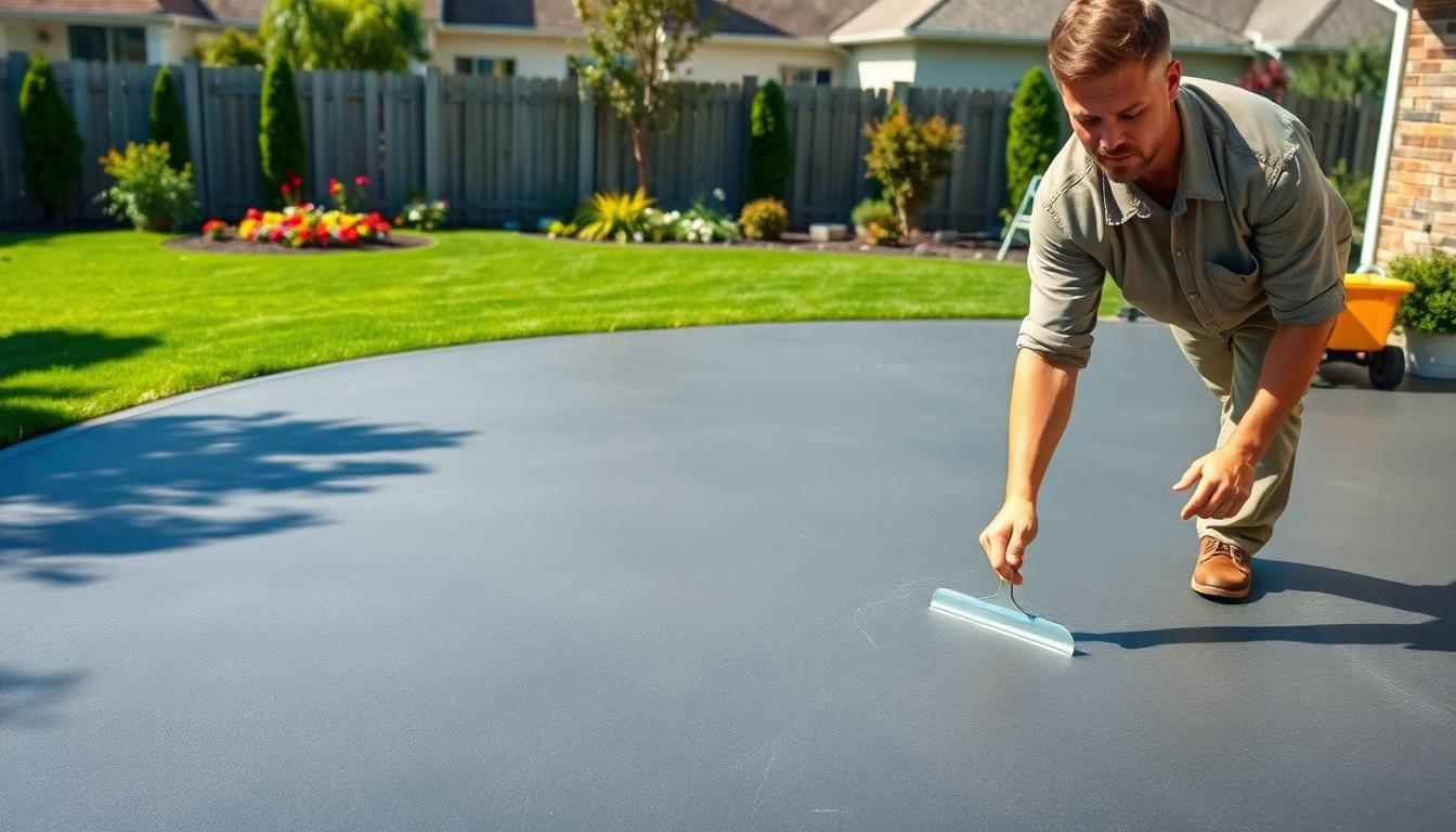 Install Asphaltic Concrete Patio