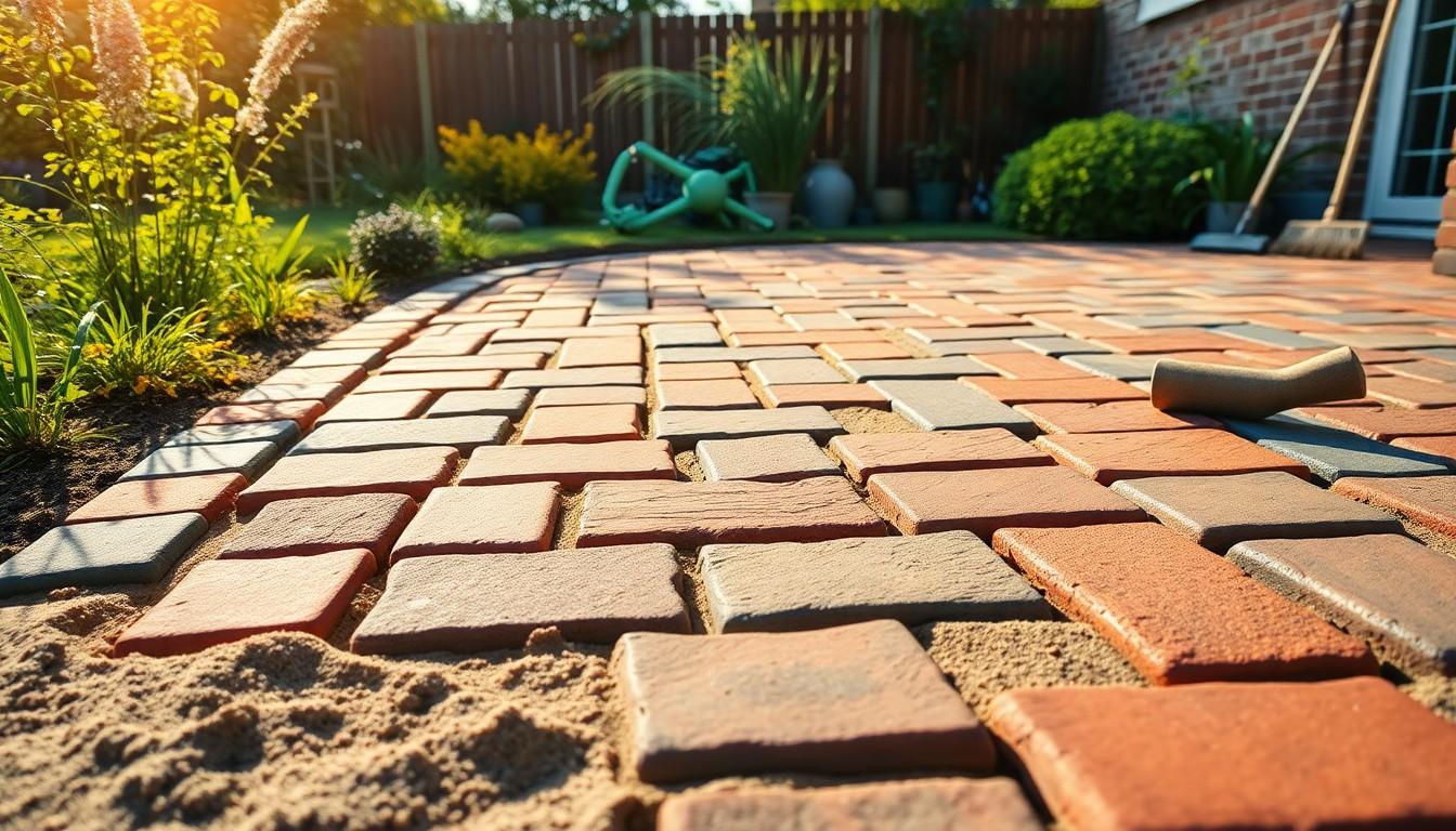 Install Paving Bricks In Sand