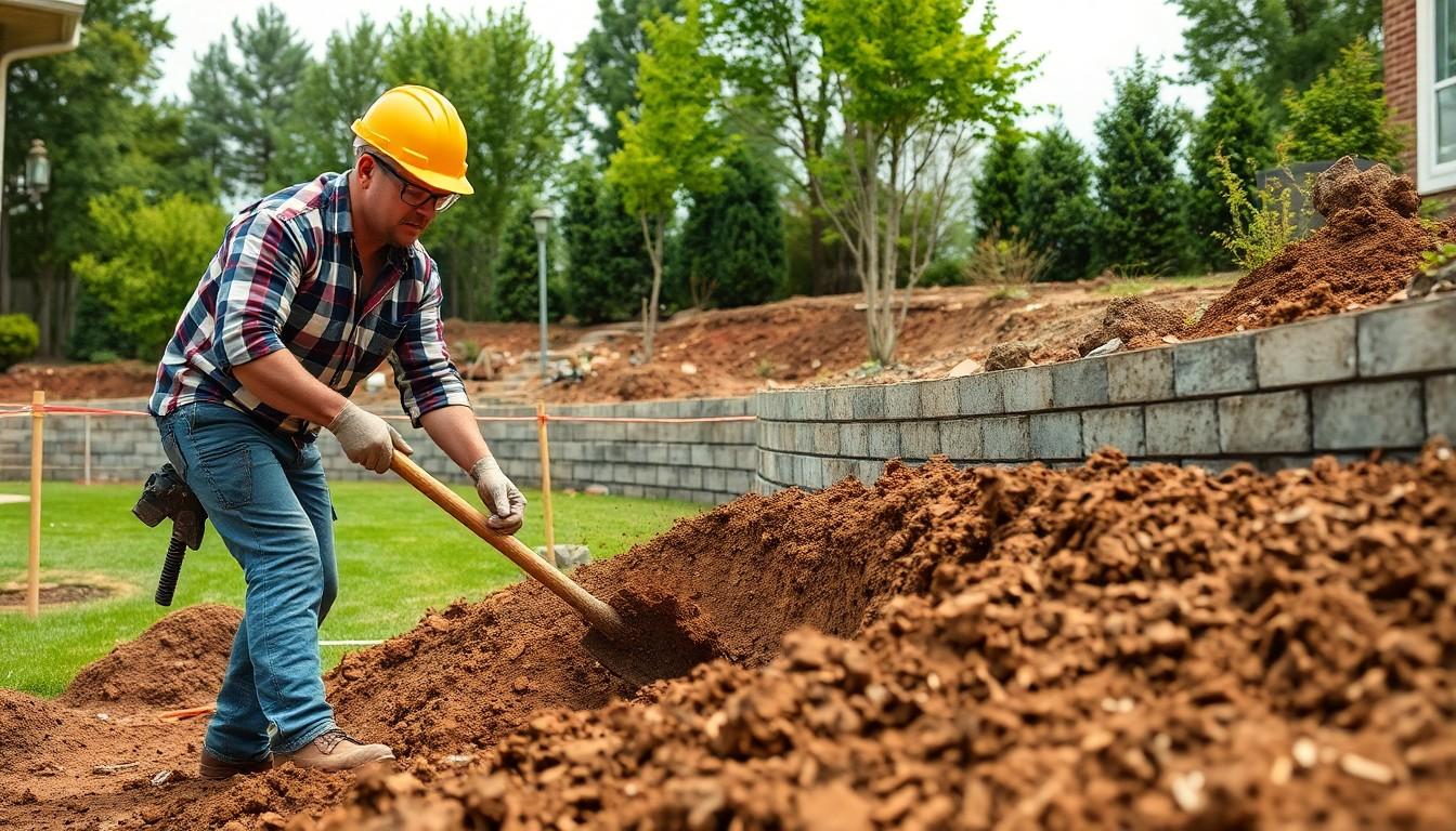 Install Retaining Wall