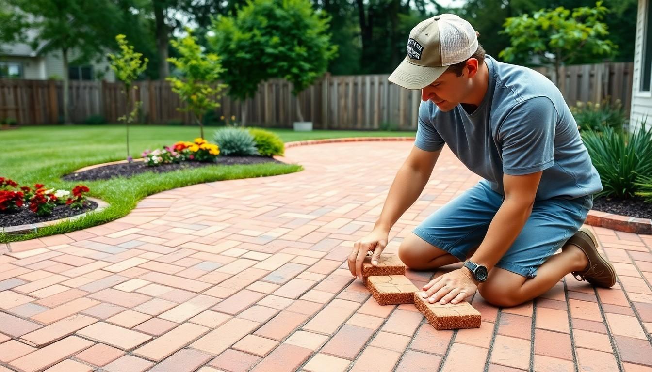 Install Brick Paver Patio