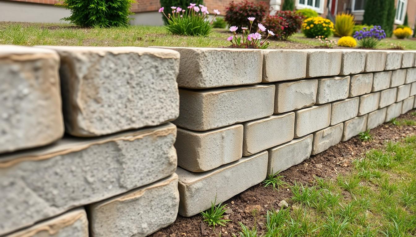 Install Block Retaining Wall