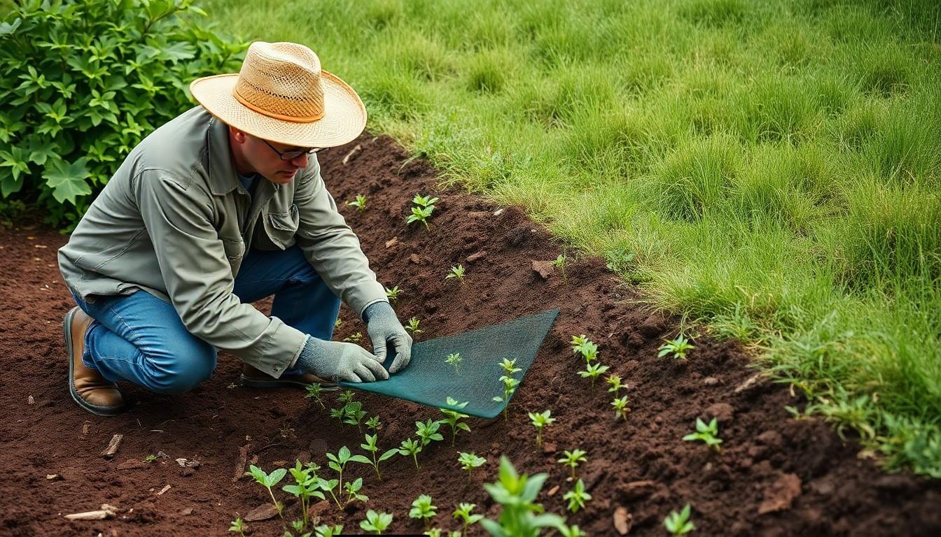 Install Erosion Control Mesh