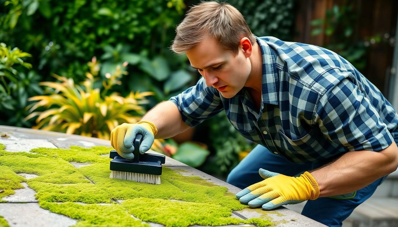 Clean Moss From Exterior Surfaces