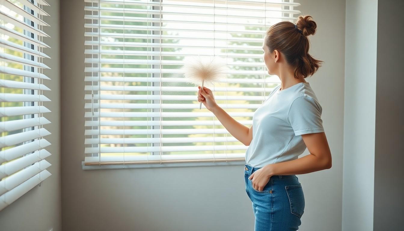 Clean Venetian Blinds
