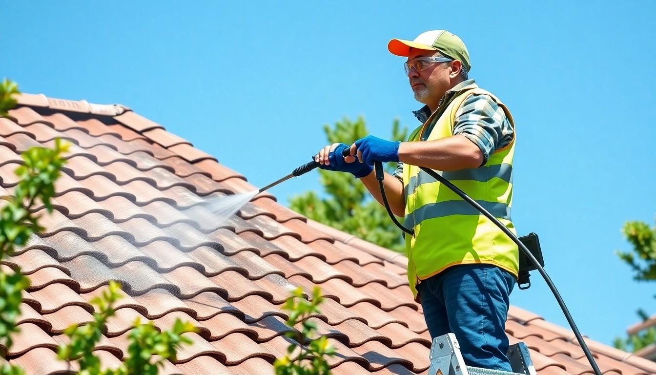 Pressure Wash Tile Roof