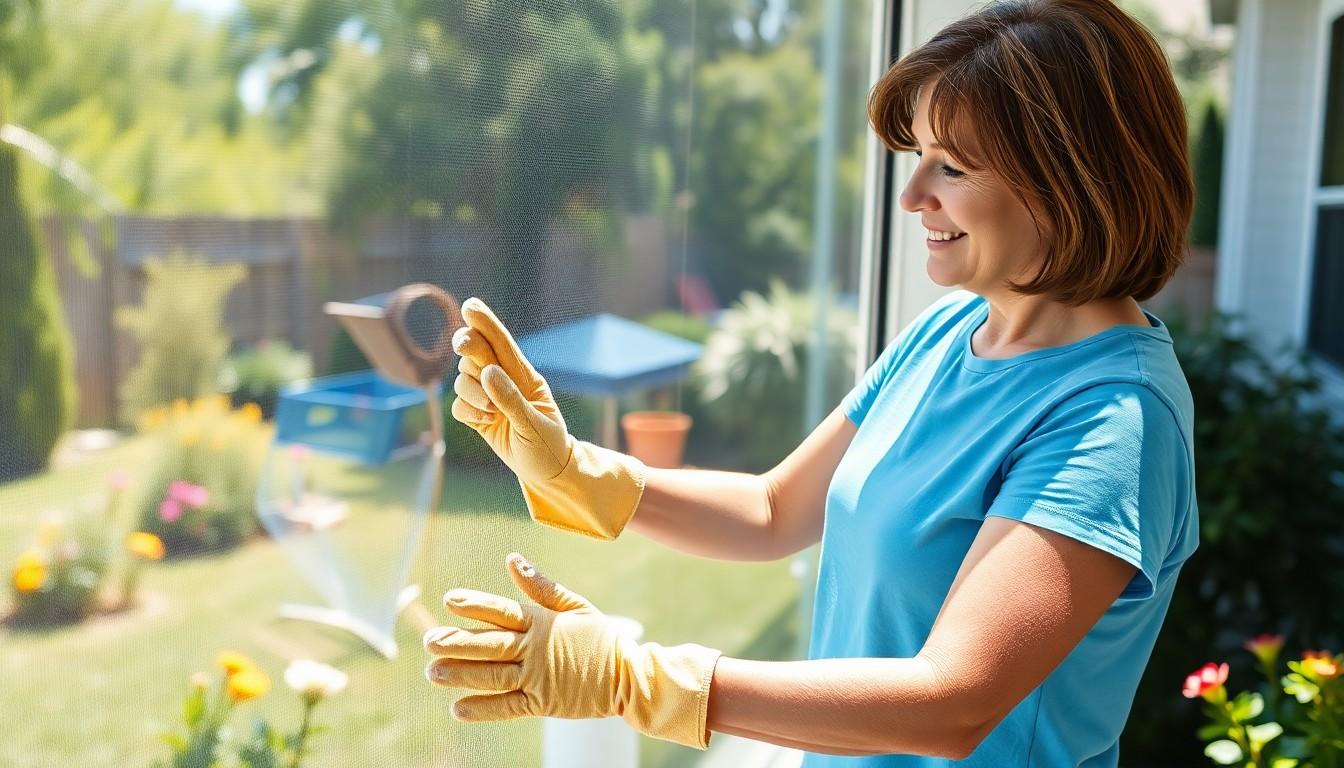 Clean Window Screens