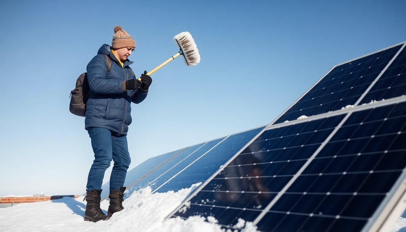 Remove Snow From Solar Panels