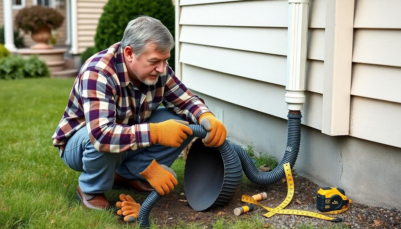 Install Downspout Extension