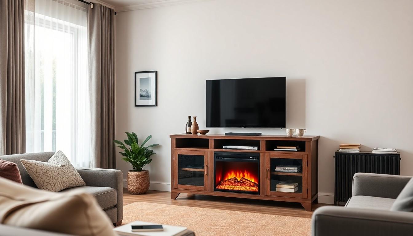 Fireplace TV Stand