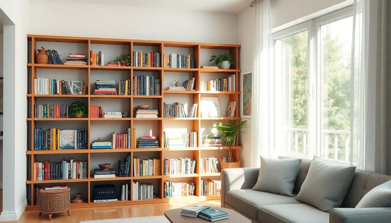 Corner Bookshelf