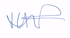 A blue line in a white backgroundDescription automatically generated