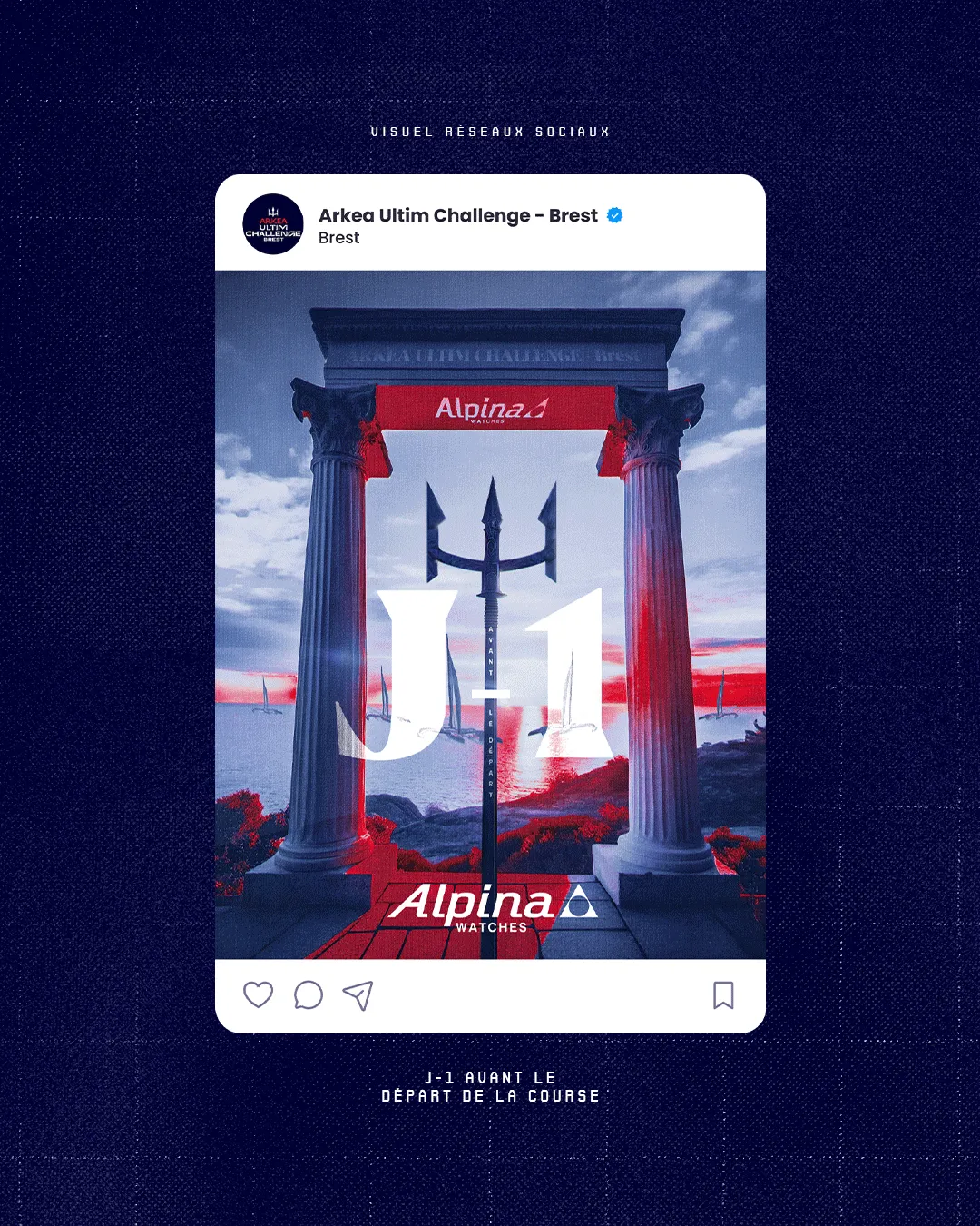 Visuel J-1 avant le départ de l'Arkea Ultim Challenge de Brest