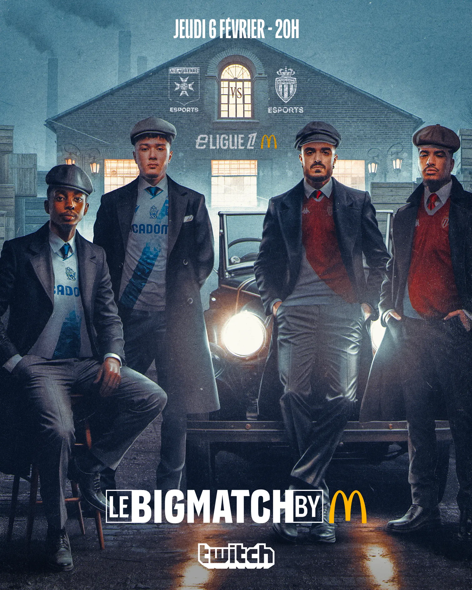 Affiche Le Big Match by McDonald's de la 3e journée, deux joueurs eLigue 1 dans un atelier