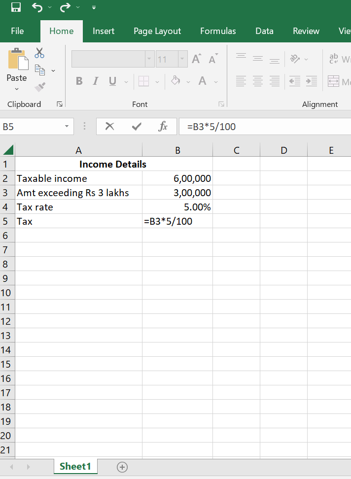 tax rate for upto 6 lakhs