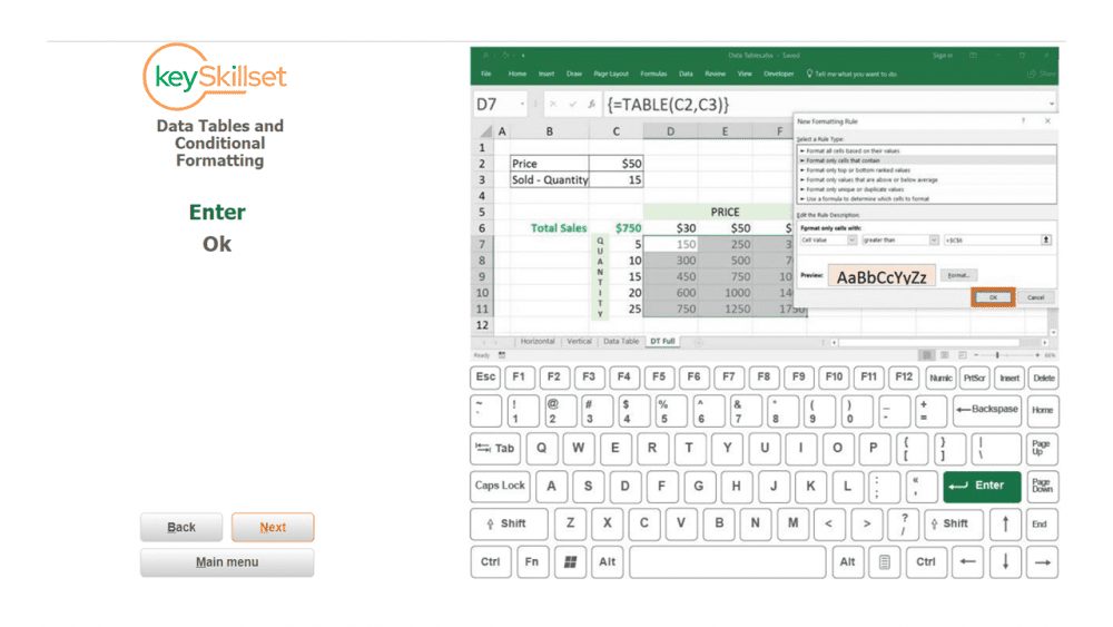 conditional formatting