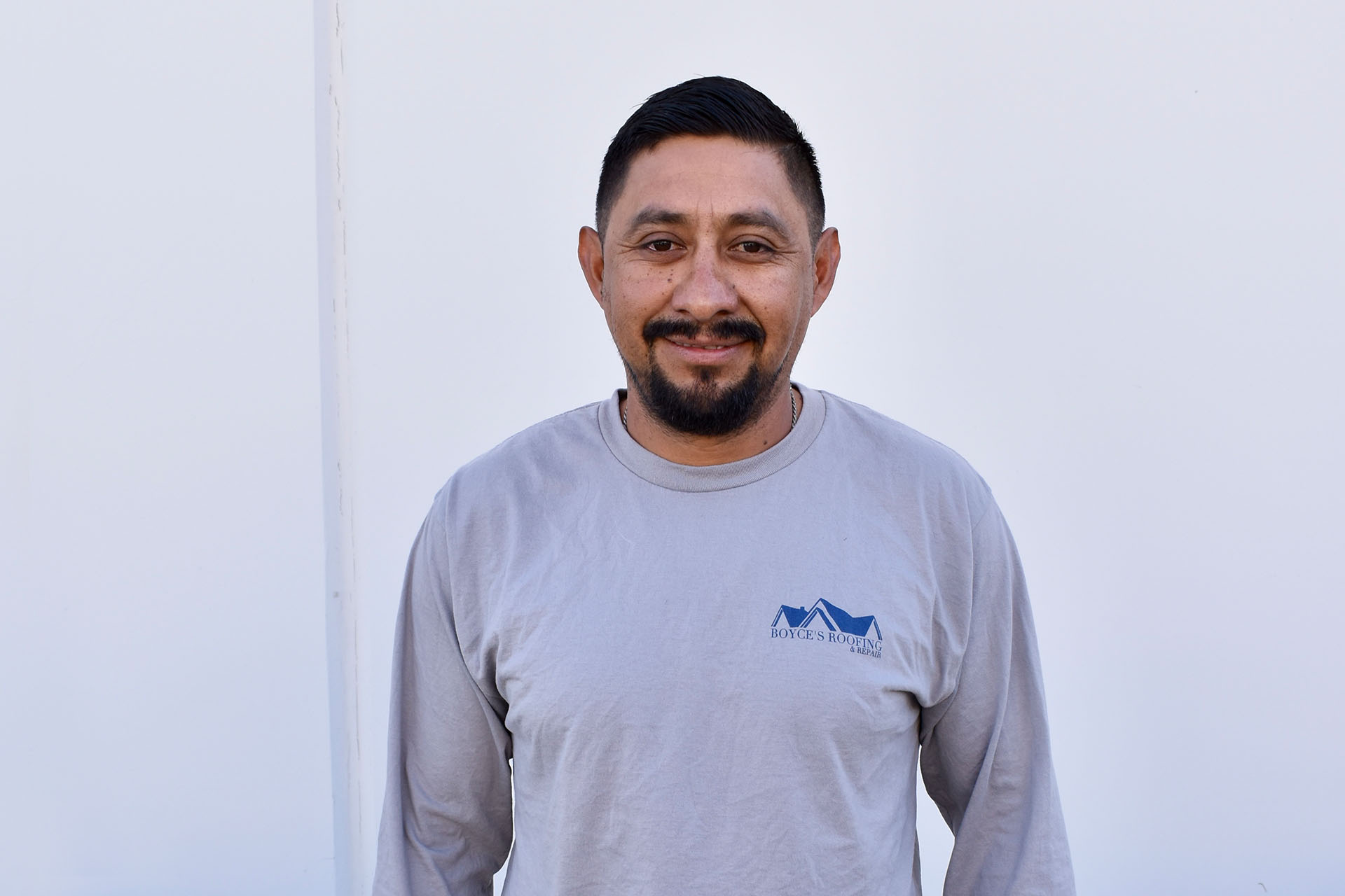 Professional roofer from Boyce’s Roofing on-site