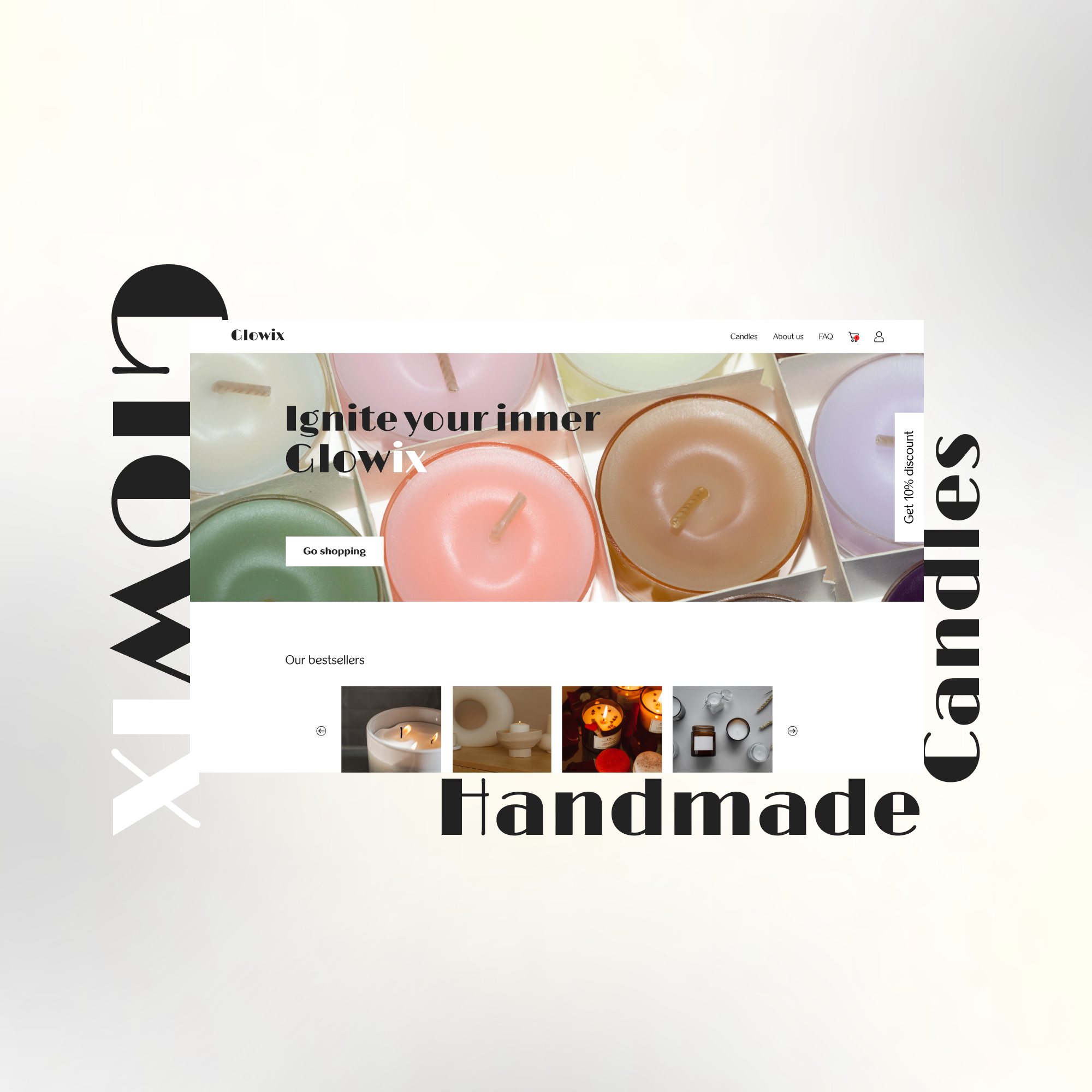 A thumbnail of Handmade candles E-commerce Website