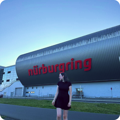 Me in front of Nürburgring (Motorsport racetrack)