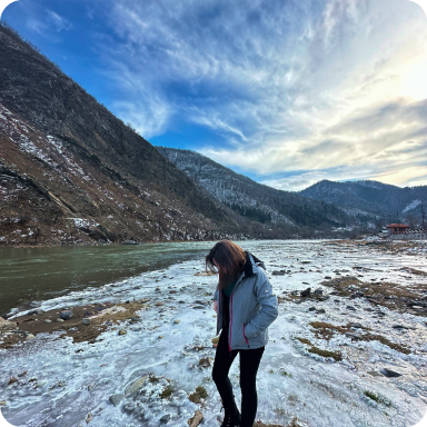 I'm standing near the mountains in Georgia