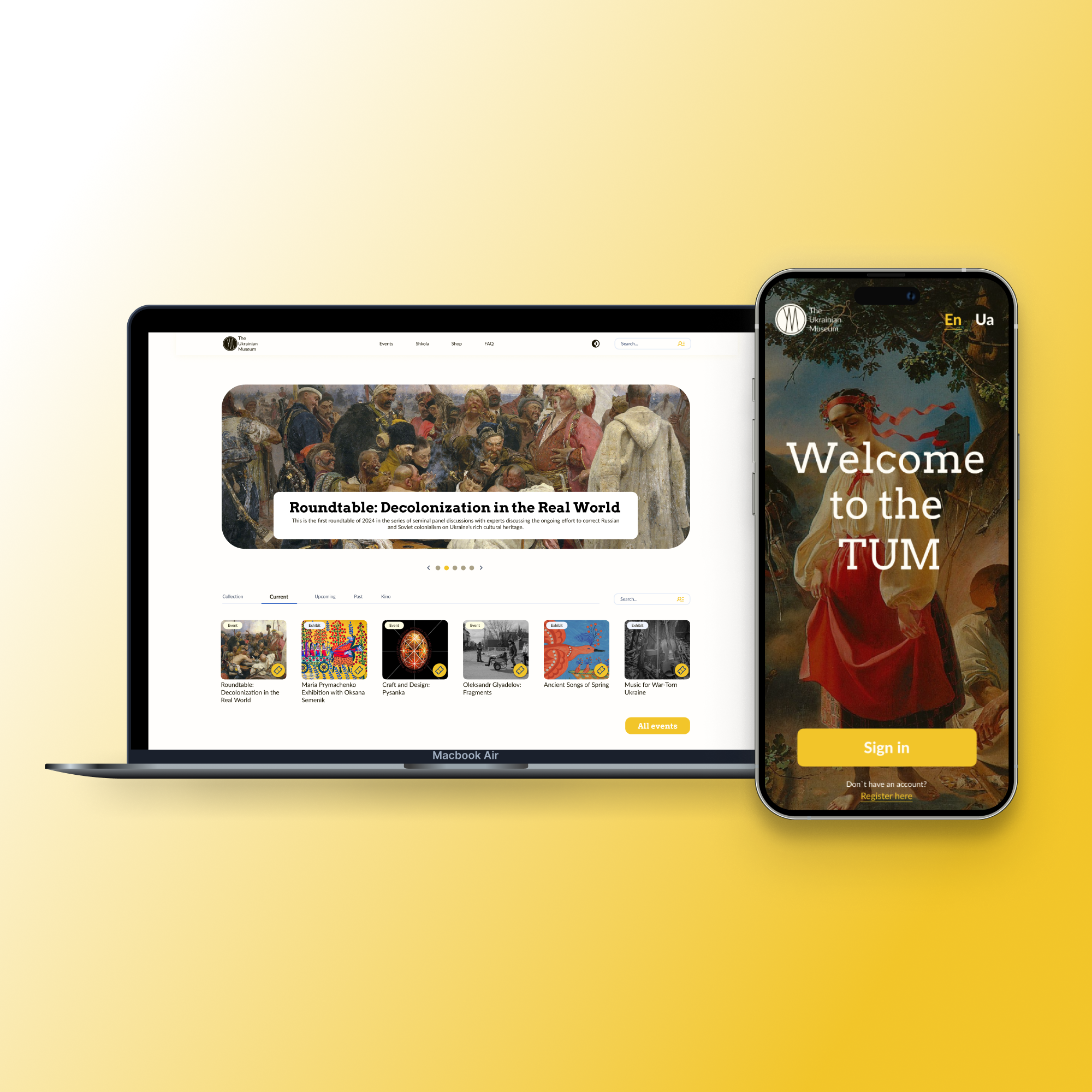 A thumbnail of Mobile App and Web project about the Ukrainian Museum 
