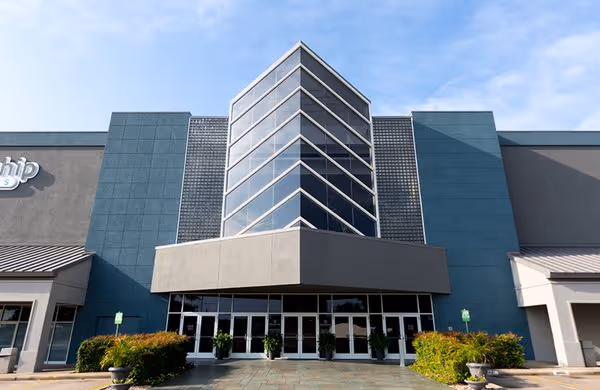 Fellowship Dallas church building exterior at 9330 N Central Expressway Dallas TX