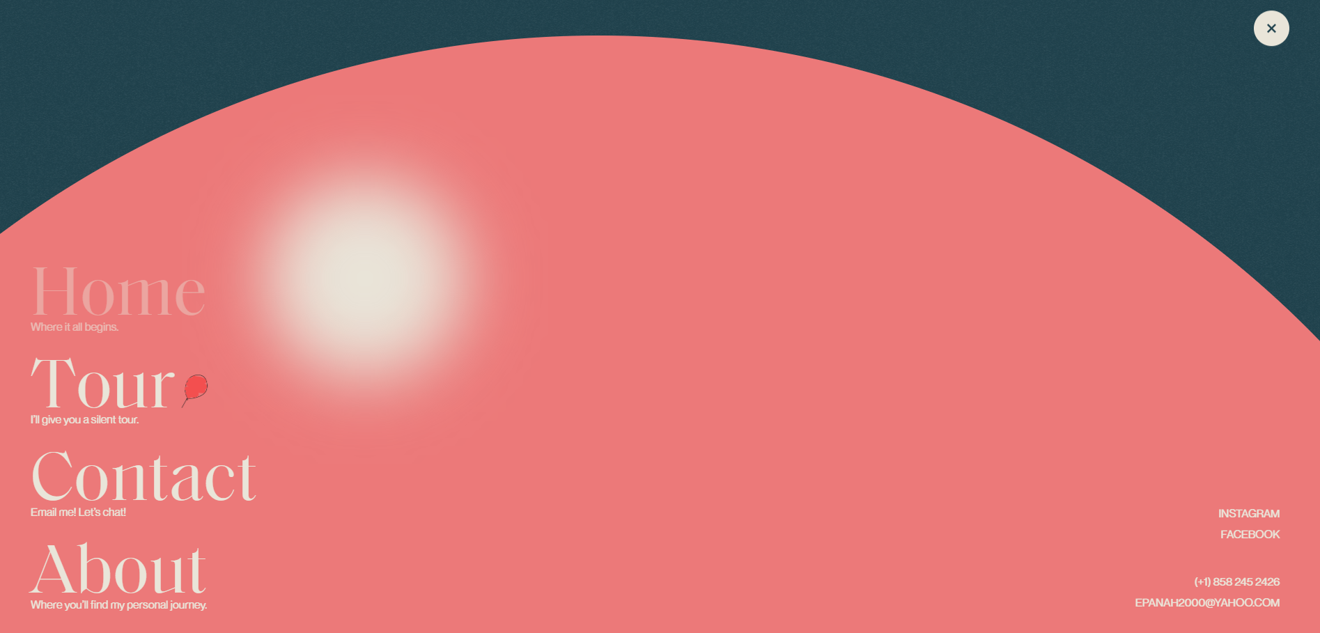 esthetic menu display for eliza travel and beyond- used for branding and visual identity