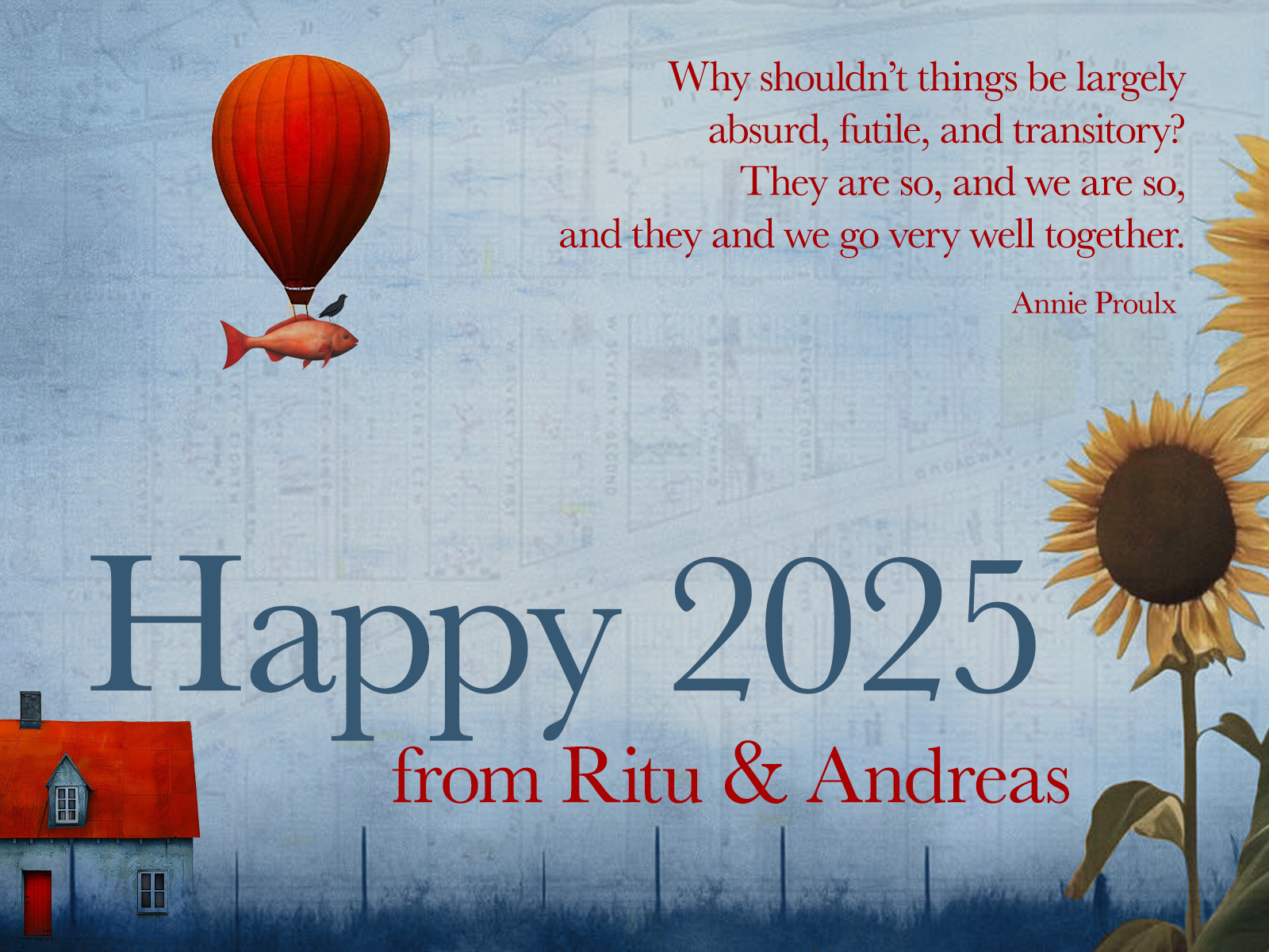 Happy 2025 from Ritu & Andreas