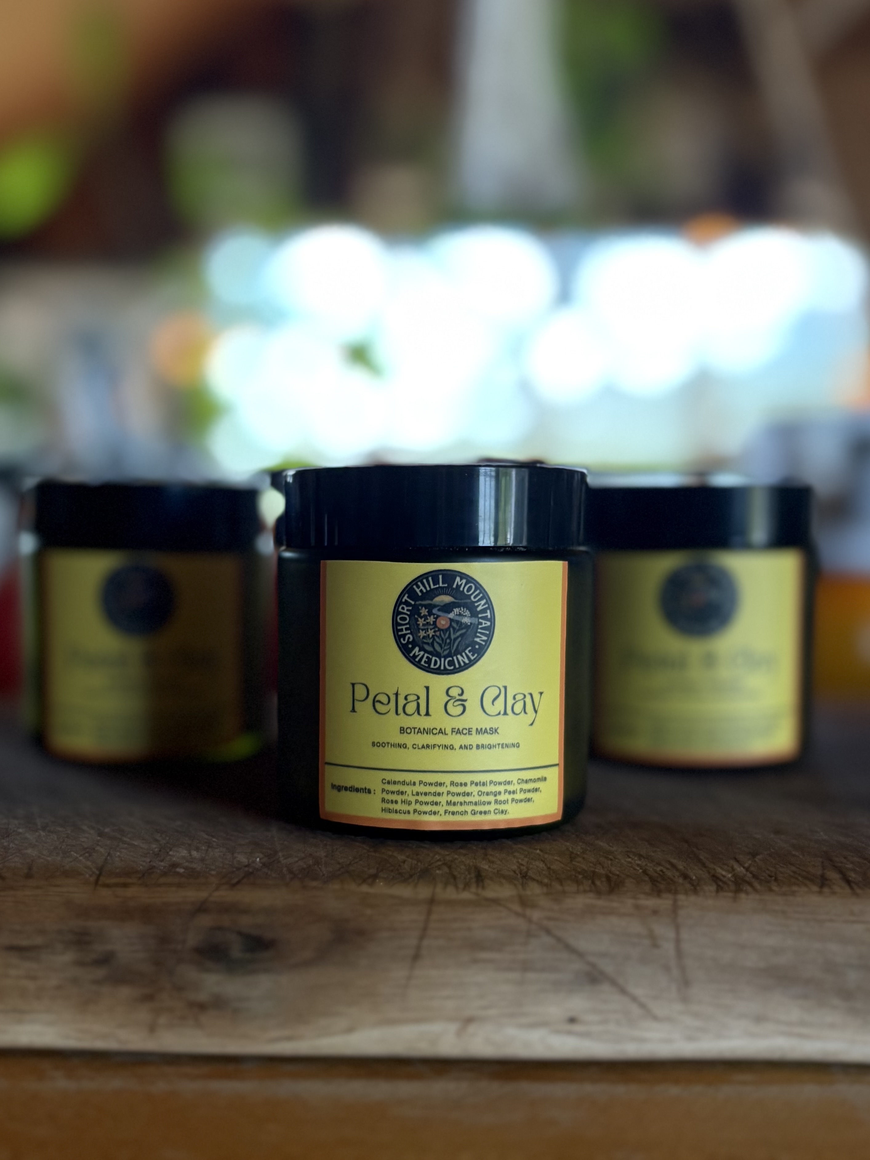 Petal & Clay Botanical Face Mask, additional product photo, Short Hill Mountain Medicine