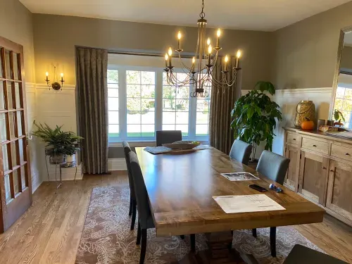 Before image: dining room layout