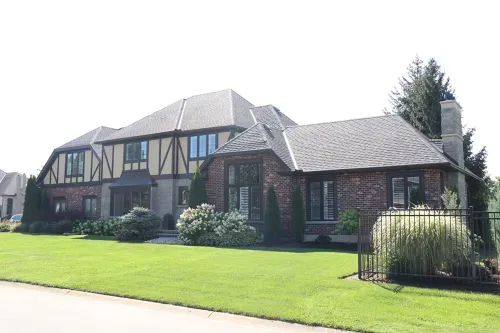 Home exterior showcasing addition