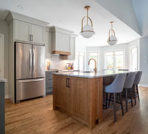 Kitchen island with seating