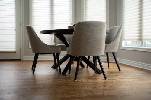 Dining room nook with table and chairs