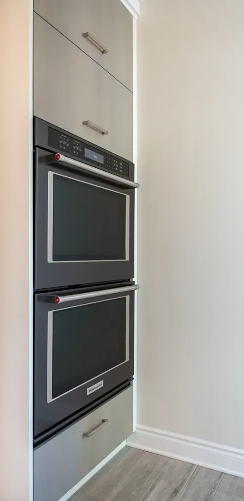 Double oven installed in kitchen