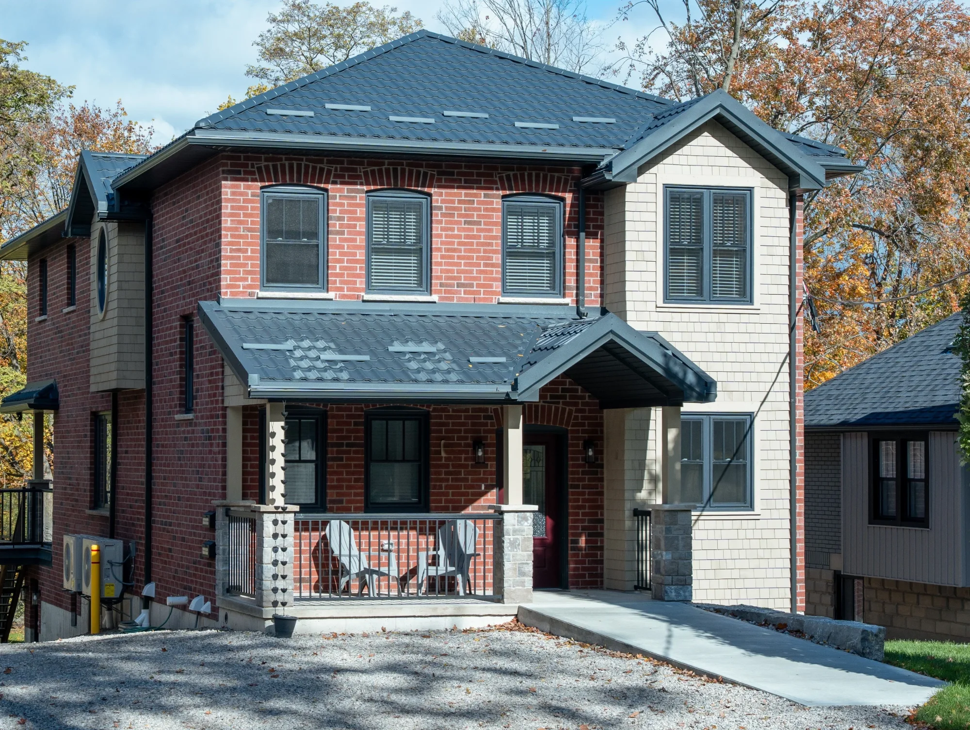 exterior view of accessible 2 storey duplex