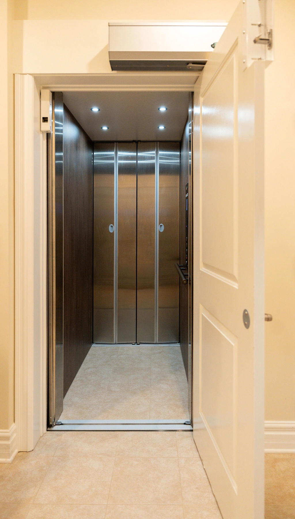 the elevator that makes the condo more accessible