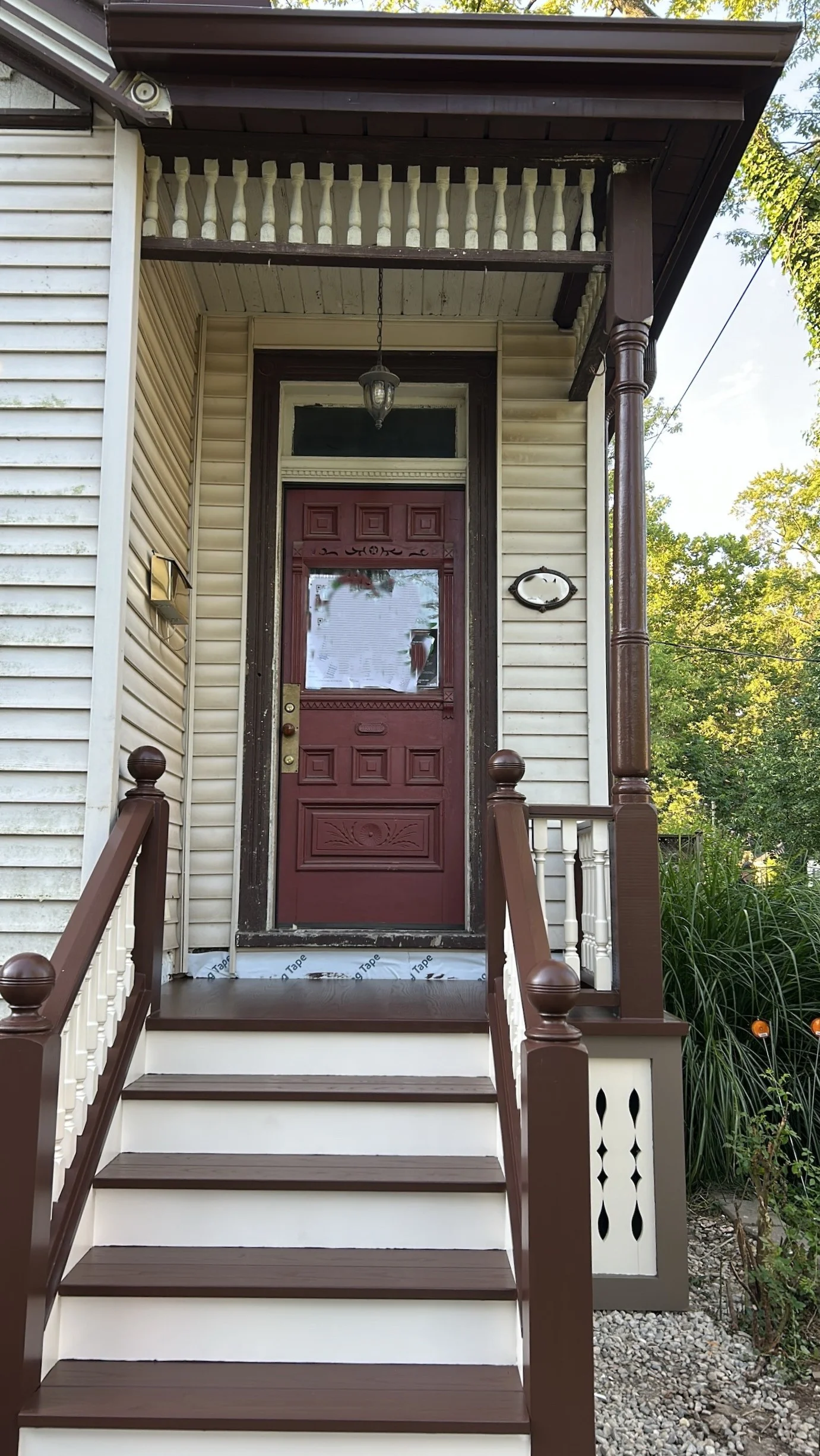 rear entrance of heritage home
