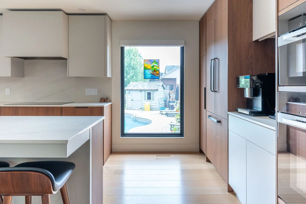 open view of kitchen and window