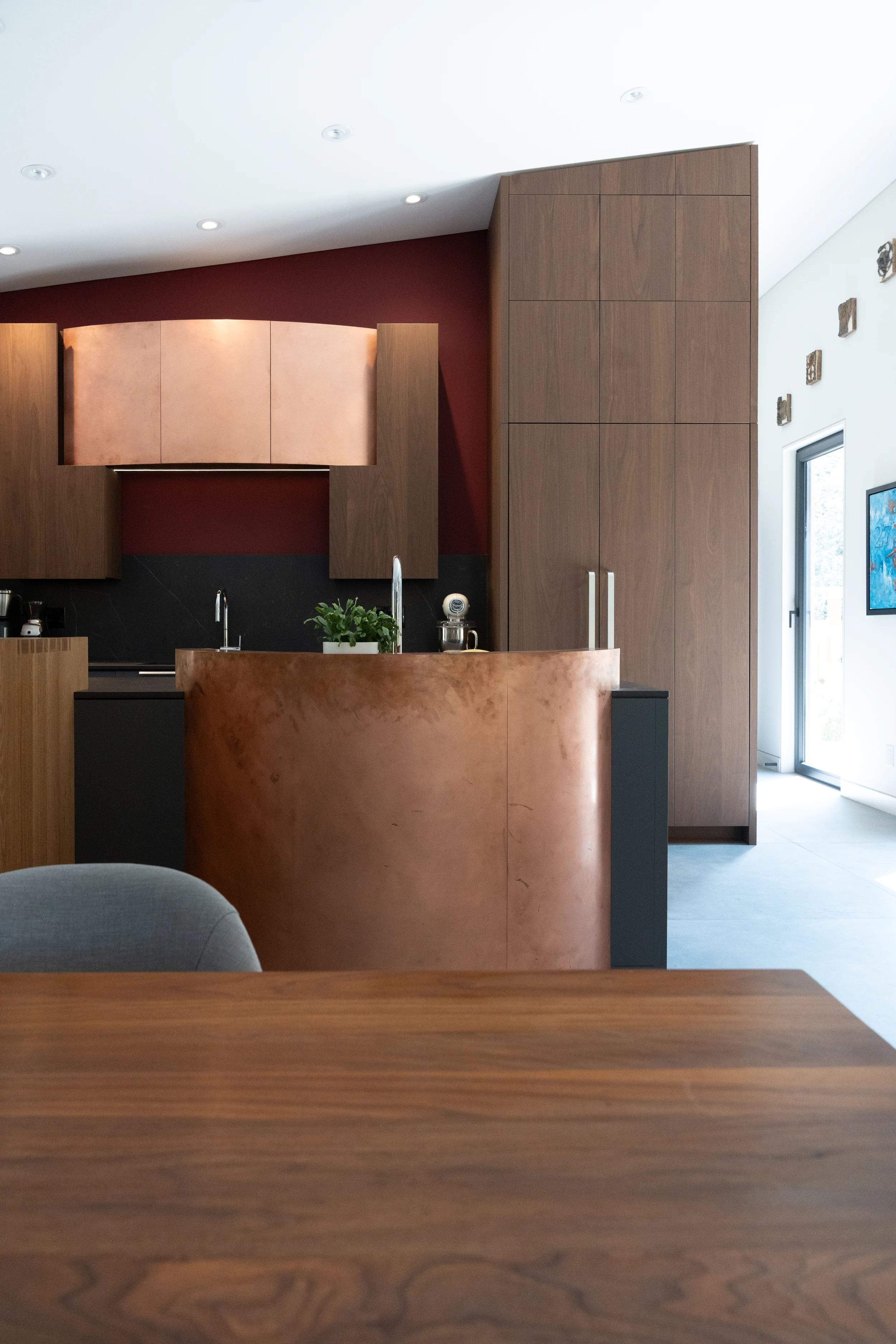 interior cabinetry and table
