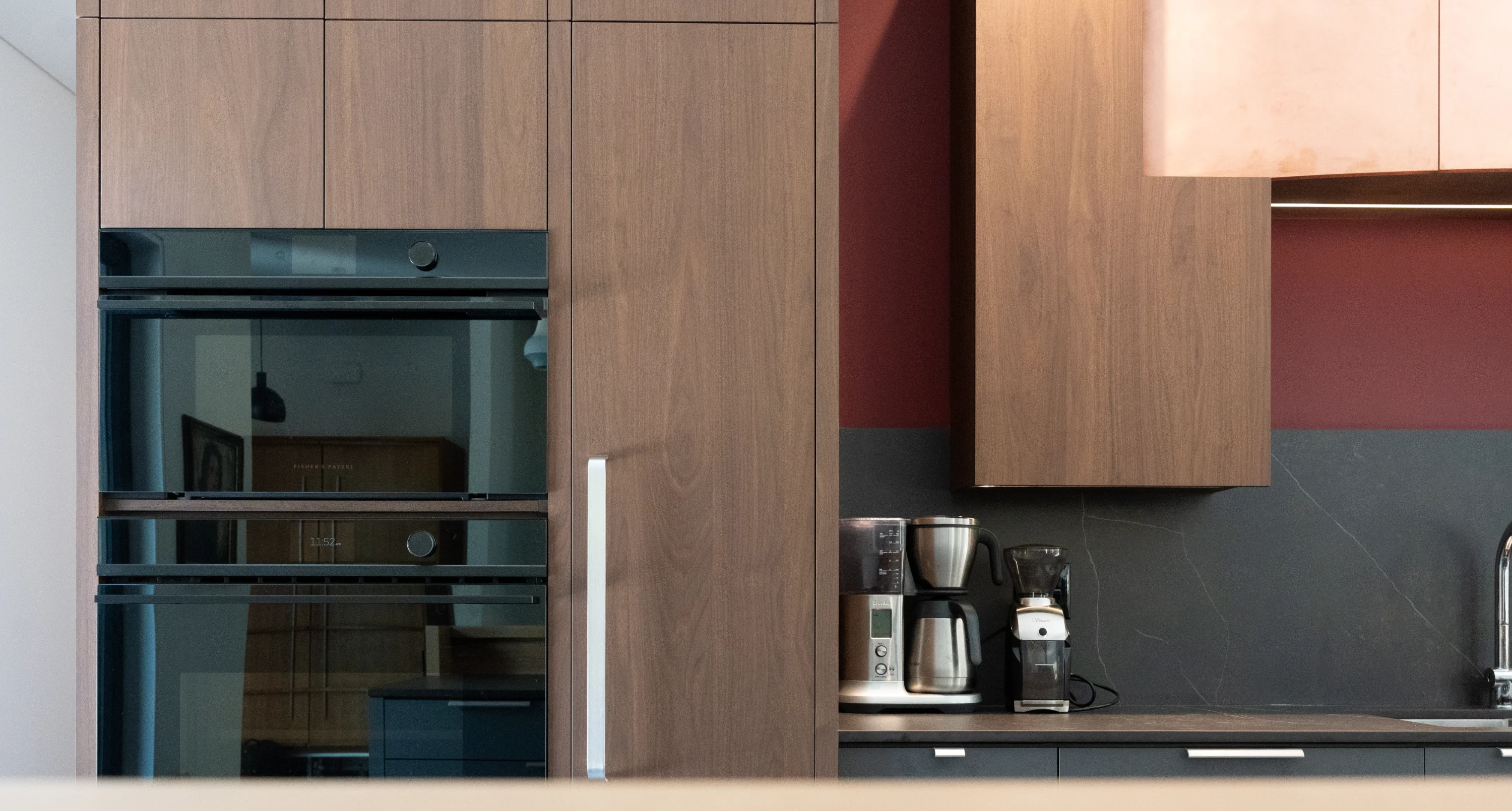 kitchen appliances with custom cabinets