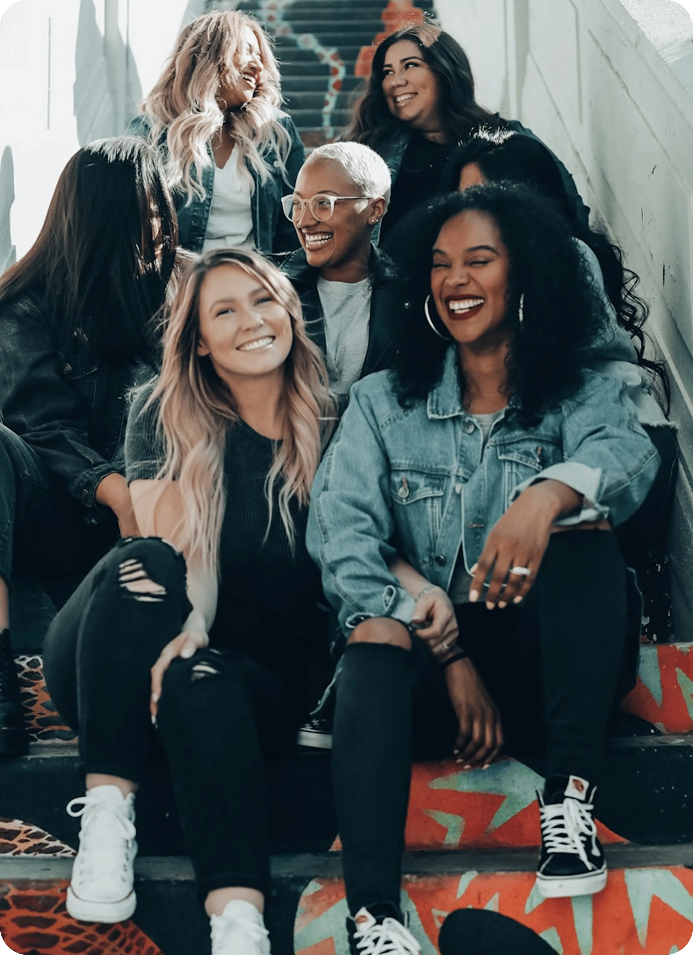 image of people smiling