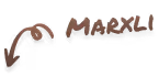 Logo with a stylized curved arrow and the text 'MARXLI'.