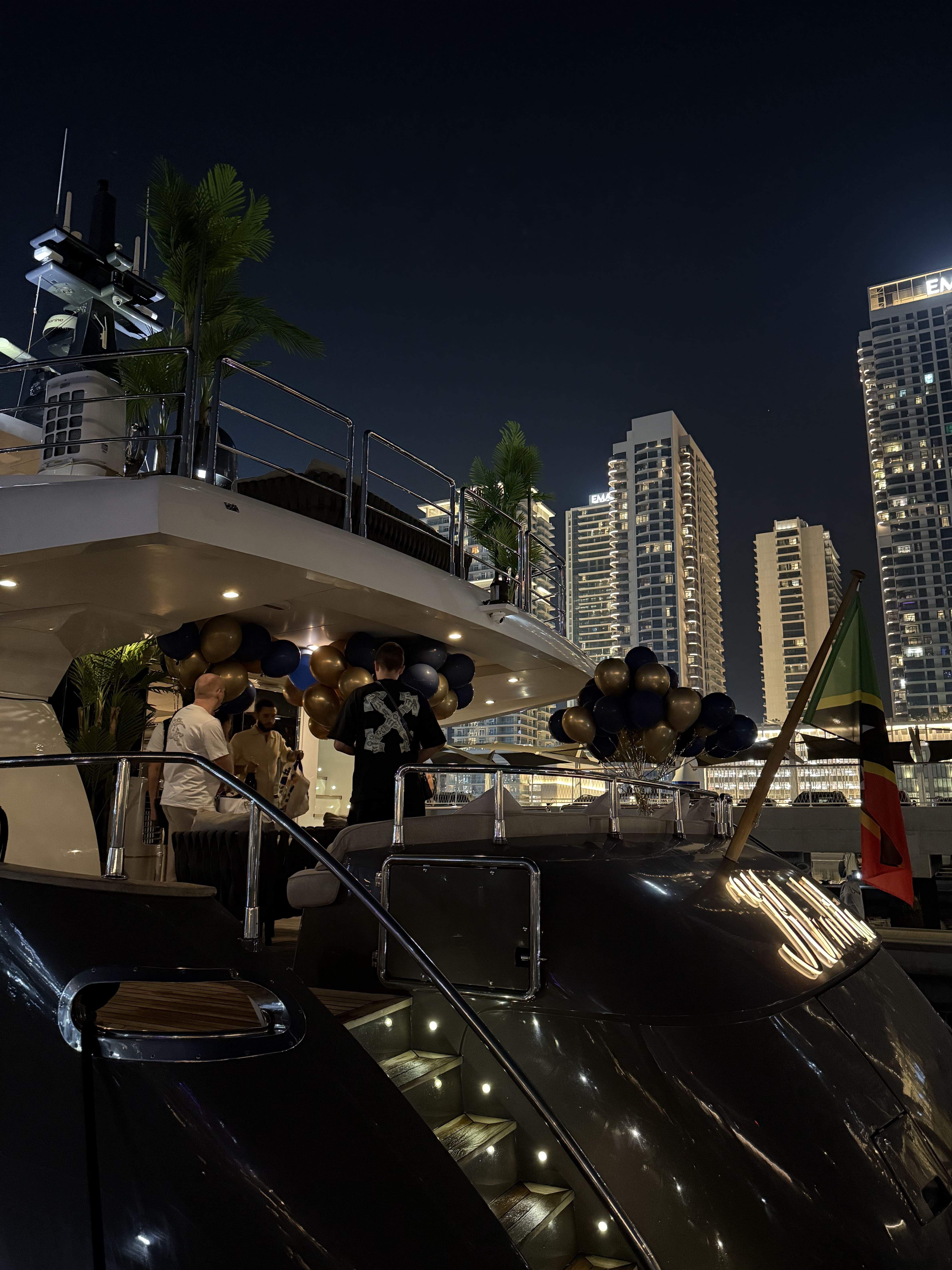 birthday party in yacht Dubai