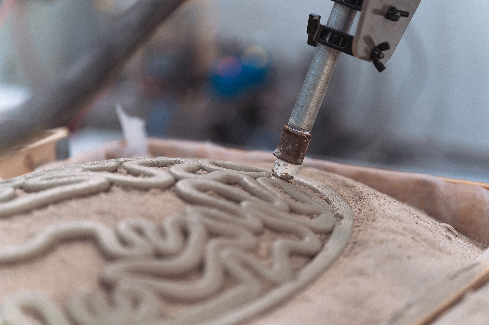 3D concrete printing creates intricate patterns for innovative architectural projects