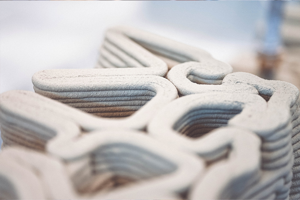 3D concrete printing creates intricate, layered structural design projects