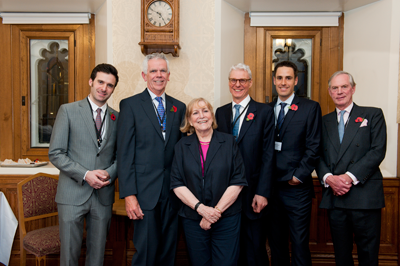 Tim Bichara (Trustee), Ian Hatton (Chairman of Trustees), Shirley Conran, OBE (Patron), David Butcher (Trustee), Alex Howard (Founder and CEO), Lord Astor of Hever, DL (Host)