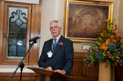 Ian Hatton, Chairman of Trustees, outlining the charities plans for the coming years