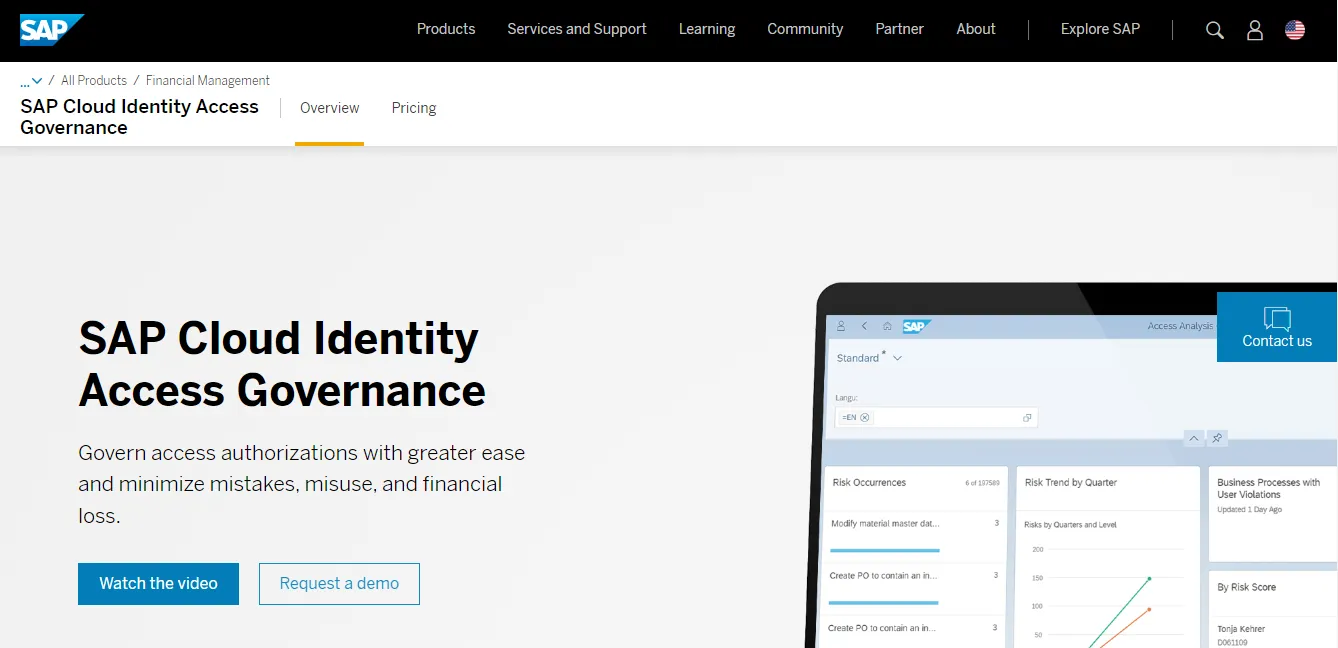 SAP Cloud Identity Access Governance