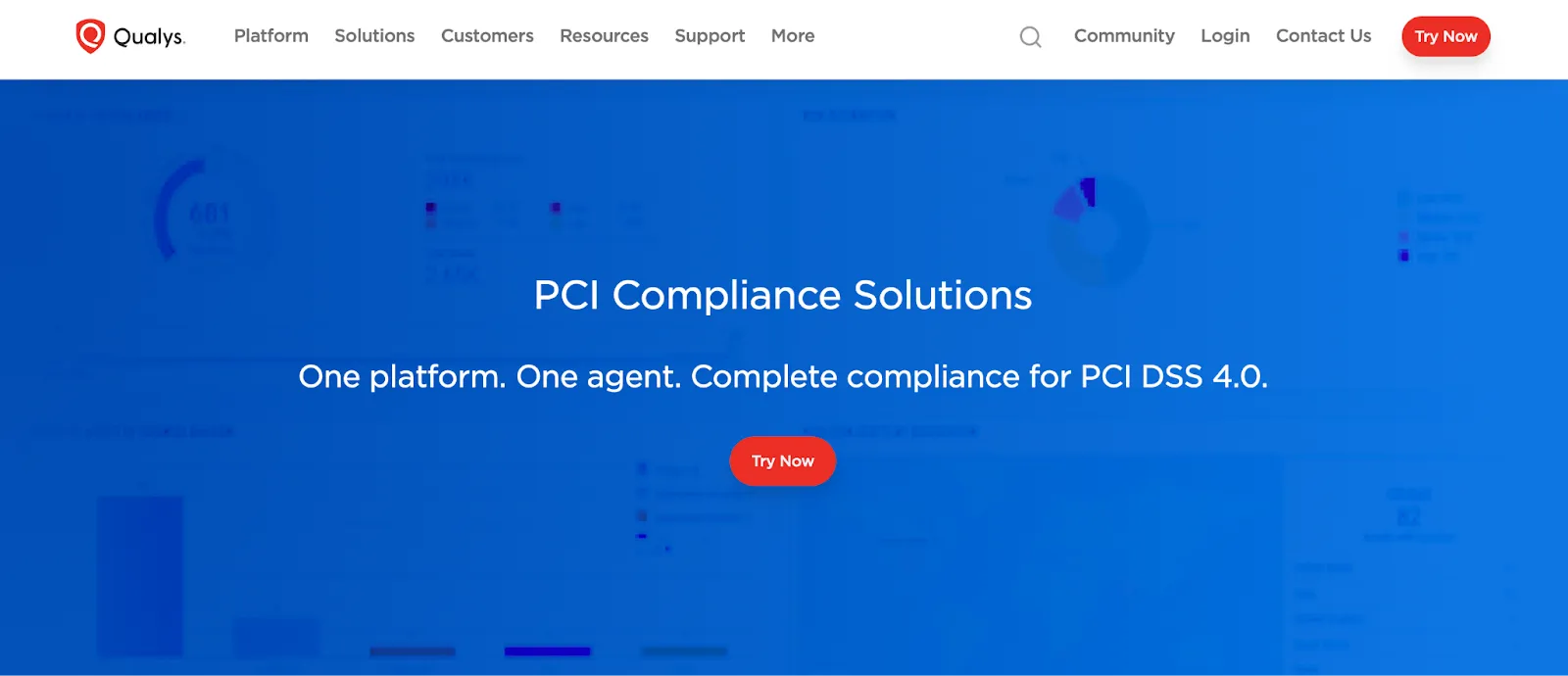 This is the home page of Qualys